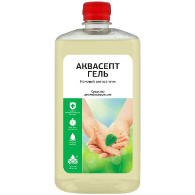 НИКА-АКВАСЕПТИК ср-во дезинф. антисепт. гель 1 л