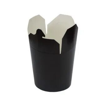 Короб бумажный ChinaPack/ Д1-85*105, Д2-90, В-97/Черный, 450 мл, 50 шт