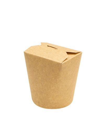 Короб бумажный ChinaPack/Крафт 500 мл, 30 шт/рукав (180 коробка)