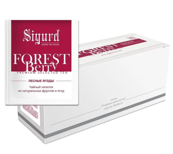 Чай SIGURD  FOREST BERRY Лесные ягоды 30 шт*2 гр, уп