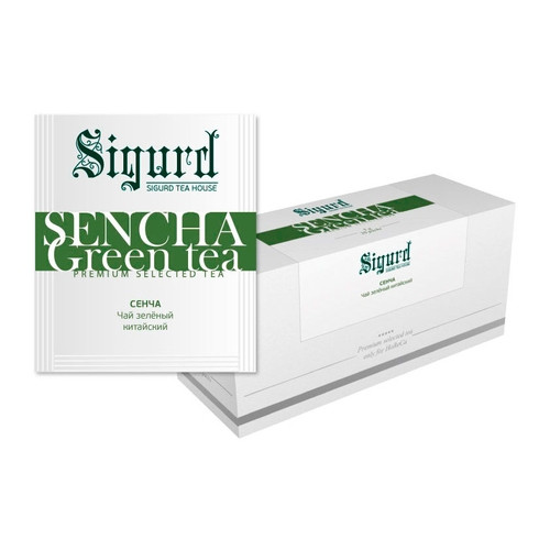 Чай SIGURD SENCHA зеленый сенча 30 шт*2 гр, уп