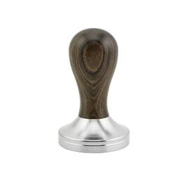 Темпер для кофе D 5,8 см,Н 10 см, коричневая ручка