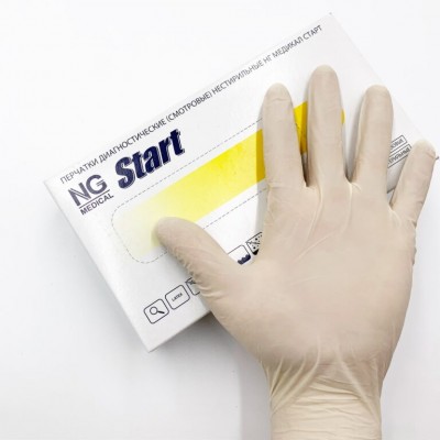 Перчатки латекс. NG MEDICAL STARTNARCHDALE неопудр L,  100 шт