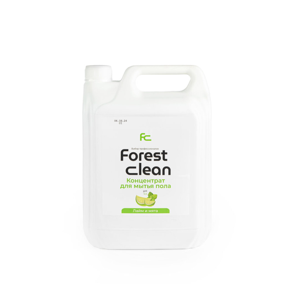 Концентрат для мытья пола, Forest Clean, "Лайм и мята" 5л