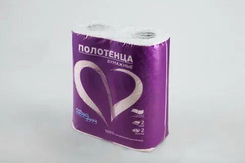 Полотенца бум VIVA LOVE  2р-10м, 2 слоя, белый/16 шт, шт