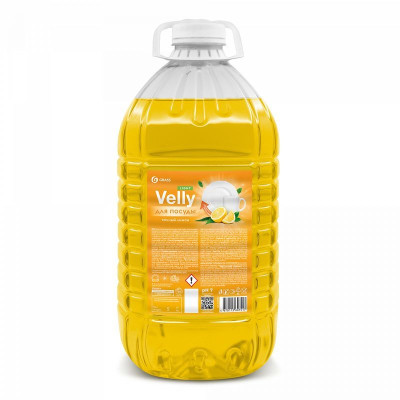GraSS Ср-во для мытья посуды Velly light сочный лимон, 5 л