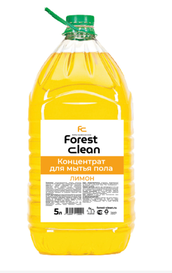 Концентрат для мытья пола, Forest Clean, "Лимон" 5л